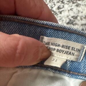 Madewell Slim Crop Boyjean - Light Blue